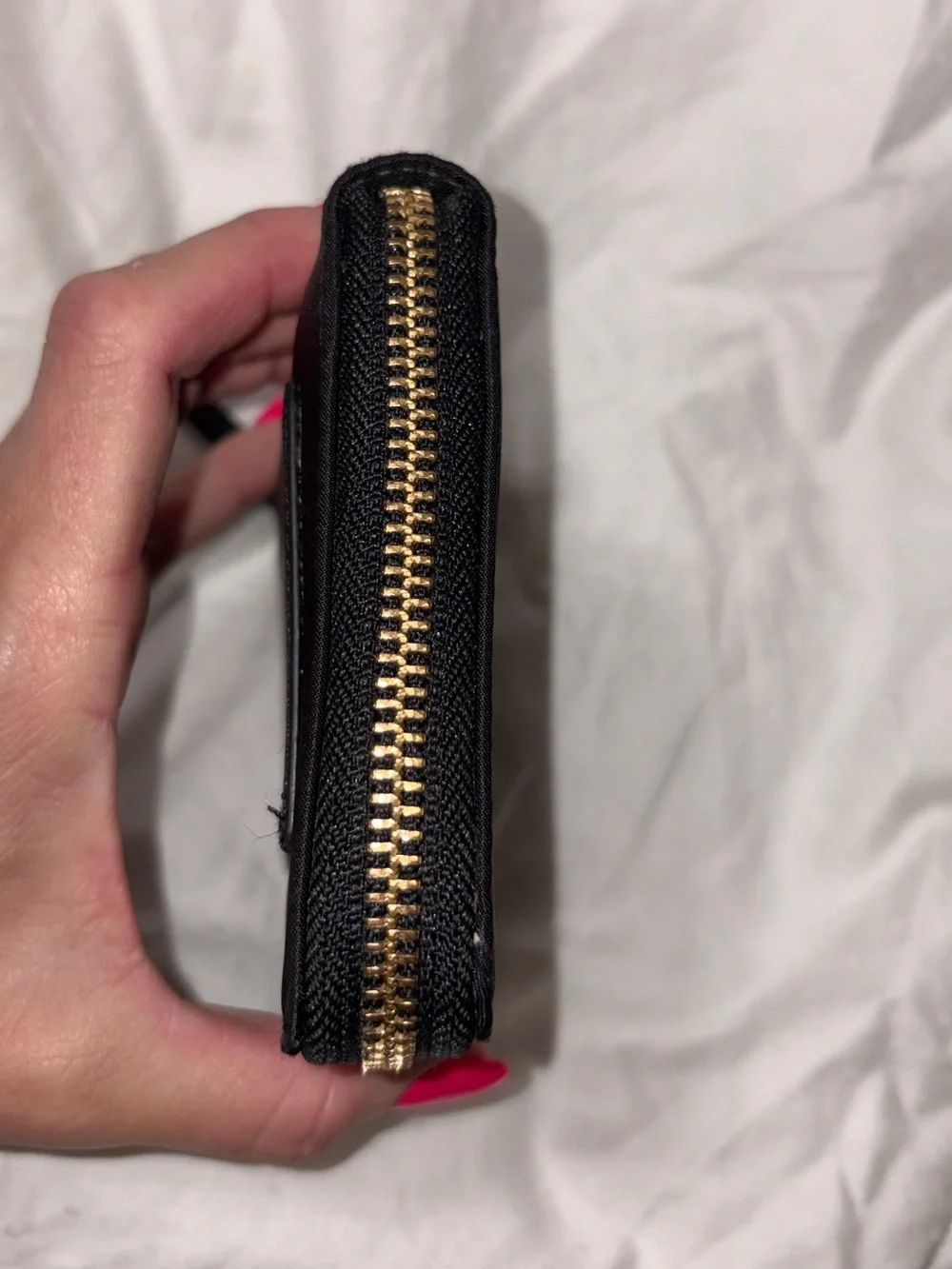 Kate Spade Darci Wilson Road Zip Around Nylon Wallet Black